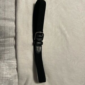 Woven black belt